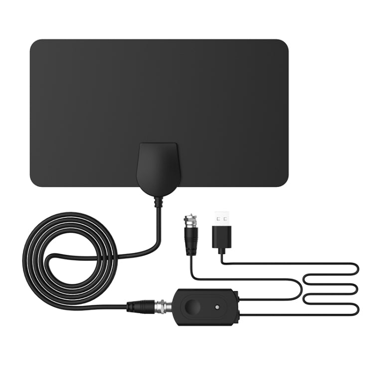AN-1001 5dBi/25dBi Indoor  HDTV Antenna with Dual-side Sticker, VHF170-230/UHF470-862MHz(Black) - DVB-T & Simulation Antenna by PMC TechLife | Online Shopping South Africa | PMC TechLife | Buy Now Pay Later Mobicred
