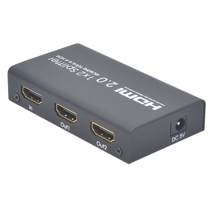 AYS-12V20 HDMI 2.0 1x2 4K Ultra HD Switch Splitter(Black) - Splitter by PMC Jewellery | Online Shopping South Africa | PMC Jewellery | Buy Now Pay Later Mobicred