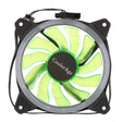 Color LED 12cm 3pin Computer Components Chassis Fan Computer Host Cooling Fan Silent Fan Cooling, with Power Connection Cable & Green Light(Green) - Fan Cooling by PMC TechLife | Online Shopping South Africa | PMC TechLife | Buy Now Pay Later Mobicred