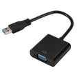 External Graphics Card Converter Cable USB3.0 to VGA, Resolution: 1080P(Black) - Converter by PMC TechLife | Online Shopping South Africa | PMC TechLife | Buy Now Pay Later Mobicred