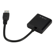 External Graphics Card Converter Cable USB3.0 to VGA, Resolution: 1080P(Black)