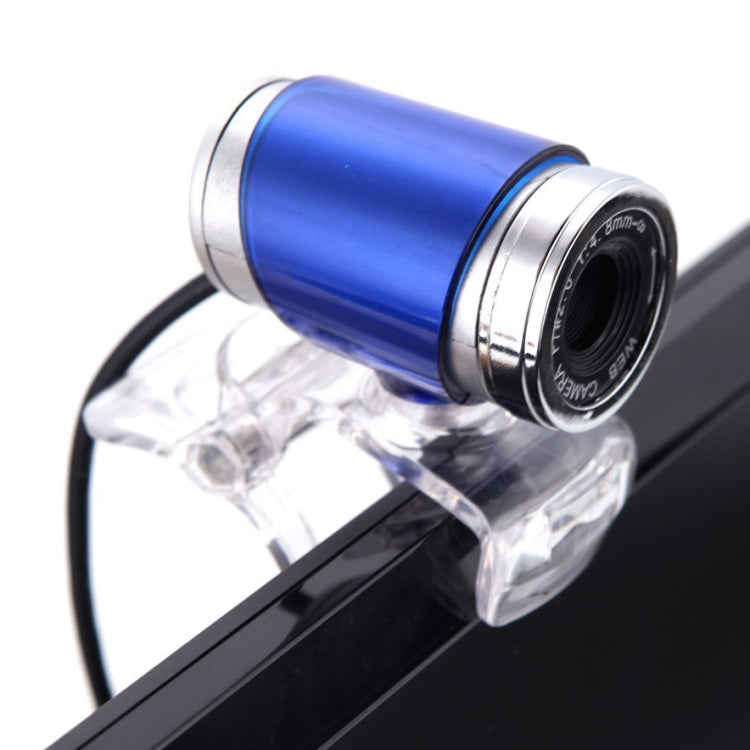 HXSJ A860 30fps 480P HD Webcam for Desktop / Laptop, with 10m Sound Absorbing Microphone, Length: 1.4m(Blue) - free shipping - PMC Jewellery - Order now!