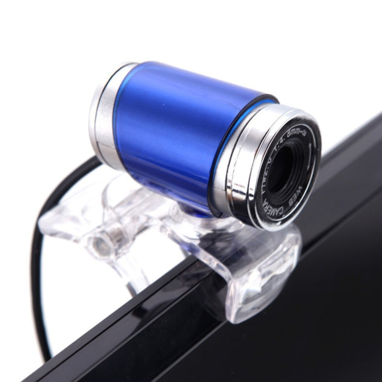 HXSJ A860 30fps 480P HD Webcam for Desktop / Laptop, with 10m Sound Absorbing Microphone, Length: 1.4m(Blue) - free shipping - PMC Jewellery - Order now!