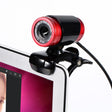 HXSJ A860 30fps 480P HD Webcam for Desktop / Laptop, with 10m Sound Absorbing Microphone, Length: 1.4m(Red + Black) - HD Camera by HXSJ | Online Shopping South Africa | PMC TechLife | Buy Now Pay Later Mobicred