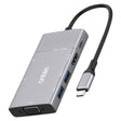 Onten 95113 8 In 1 USB 3.0 x2 + SD / TF + HDMI / VGA + 3.5mm Jack + Type-C / USB-C (PD 3.0) Multi-function HUB Converter Dock Station - free shipping - PMC TechLife - Order now!