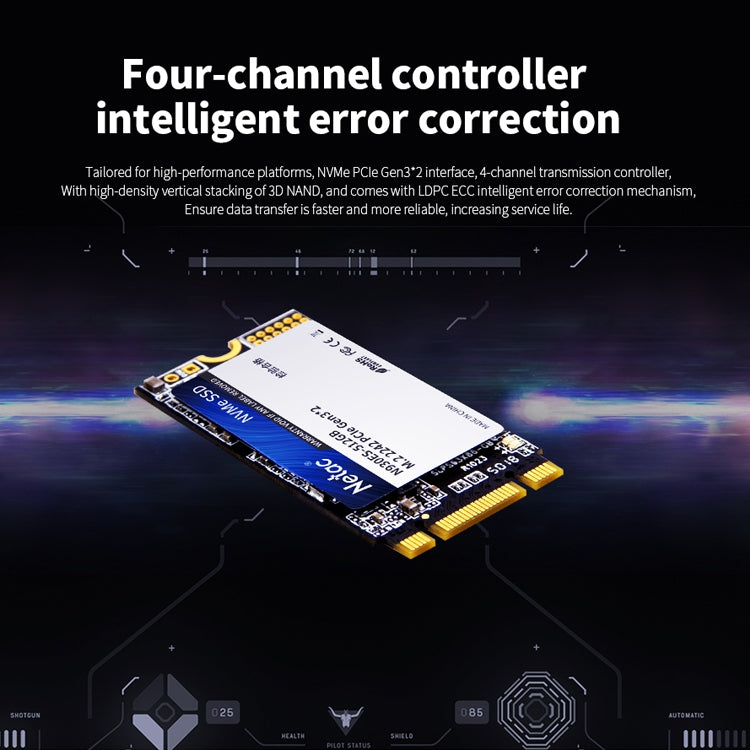 Netac N930ES 256GB M.2 2242 PCIe Gen3x2 Solid State Drive