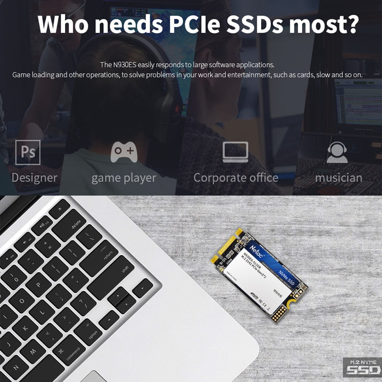 Netac N930ES 512GB M.2 2242 PCIe Gen3x2 Solid State Drive