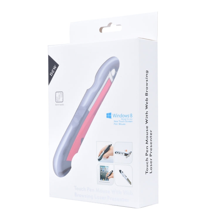 PR-08 6-keys Smart Wireless Optical Mouse with Stylus Pen & Laser Function (Red) - Wireless Mice by PMC Jewellery | Online Shopping South Africa | PMC Jewellery | Buy Now Pay Later Mobicred