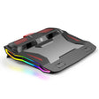 SSRQ-021S Rainbow Version Flank Glowing Dual-fan Laptop Radiator Two-speed Adjustable Computer Base for Laptops Under 18 inch - Cooling Pads by PMC TechLife | Online Shopping South Africa | PMC TechLife | Buy Now Pay Later Mobicred