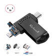 Richwell 3 in 1 128G Type-C + Micro USB + USB 3.0 Metal Flash Disk with OTG Function(Black) - U Disk & Card Reader by Richwell | Online Shopping South Africa | PMC TechLife | Buy Now Pay Later Mobicred