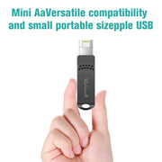 Richwell 32G Type-C + 8 Pin + USB 3.0 Metal Flash Disk with OTG Function(Rose Gold)