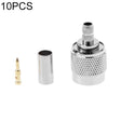 10 PCS TNC Male RF Coax Connector for Cable RG58 RG142 RG400 LMR195 - Connectors by PMC TechLife | Online Shopping South Africa | PMC TechLife | Buy Now Pay Later Mobicred