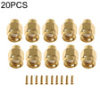 20 PCS SMA-JB3 RF Connector SMA Male Inner Screw & Pin Solder Semi-Rigid - free shipping - PMC TechLife - Order now!
