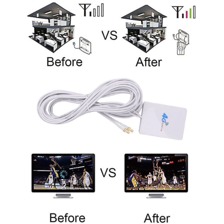 28dBi 4G Antenna with CRC9 Male Connector for 4G LTE FDD/TDD Router - DVB-T & Simulation Antenna by PMC TechLife | Online Shopping South Africa | PMC TechLife