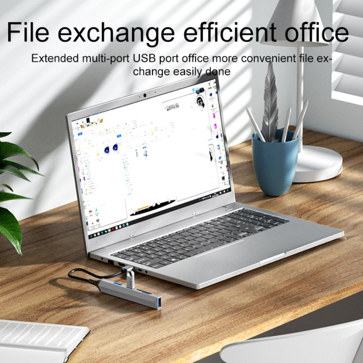 V253A 5 in 1 USB to USB Multifunctional Docking Station HUB Adapter - USB HUB by PMC TechLife | Online Shopping South Africa | PMC TechLife | Buy Now Pay Later Mobicred