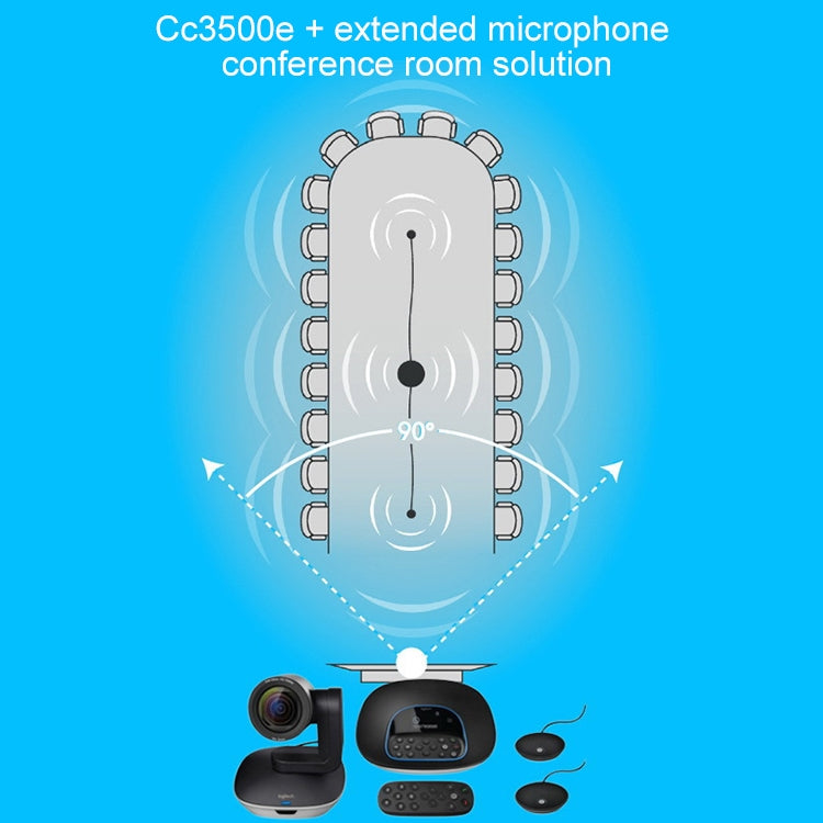 Logitech CC3500e Extended Microphone STMP100 Conference System Omnidirectional Mic(Black) - free shipping - PMC Jewellery - Order now!