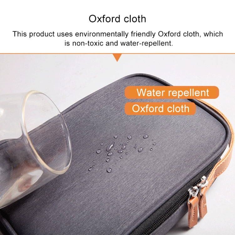 Multi-function Headphone Charger Data Cable Storage Bag, Ultra Fiber Portable Power Pack, Size: S, 11x5.5x18cm(Blue)