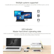ORICO 2518S3 USB3.0 External Hard Disk Box Storage Case for 7mm & 9.5mm 2.5 inch SATA HDD / SSD (Grey)