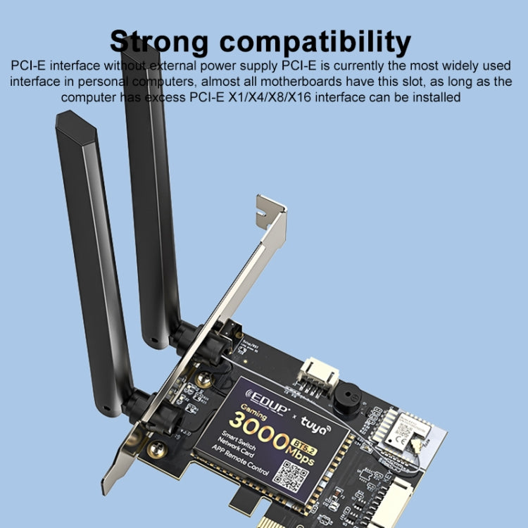 EDUP AX200SW 3000Mbps Remote Control Computer Power On and Off Network Card - free shipping - PMC Jewellery - Order now!