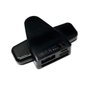 7 in 1 Card Reader USB + Type-C + 8 Pin + TF Card + SD Card + Earphone Adapter (Black)