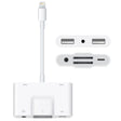 NK-1042 6 in 1 8 Pin Male to Dual USB + Dual SD Card + 3.5mm Audio Interface + 8 Pin Charging Interface Female Port Camera Adapter - Converter & Adapter by PMC TechLife | Online Shopping South Africa | PMC TechLife | Buy Now Pay Later Mobicred