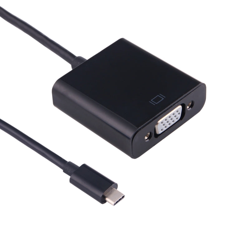 USB-C / Type-C 3.1 Male to VGA female Adapter Cable for MacBook 12 inch, Chromebook Pixel 2015, Nokia N1 Tablet PC, Length: About 10cm - Cable & Adapter by PMC Jewellery | Online Shopping South Africa | PMC Jewellery | Buy Now Pay Later Mobicred