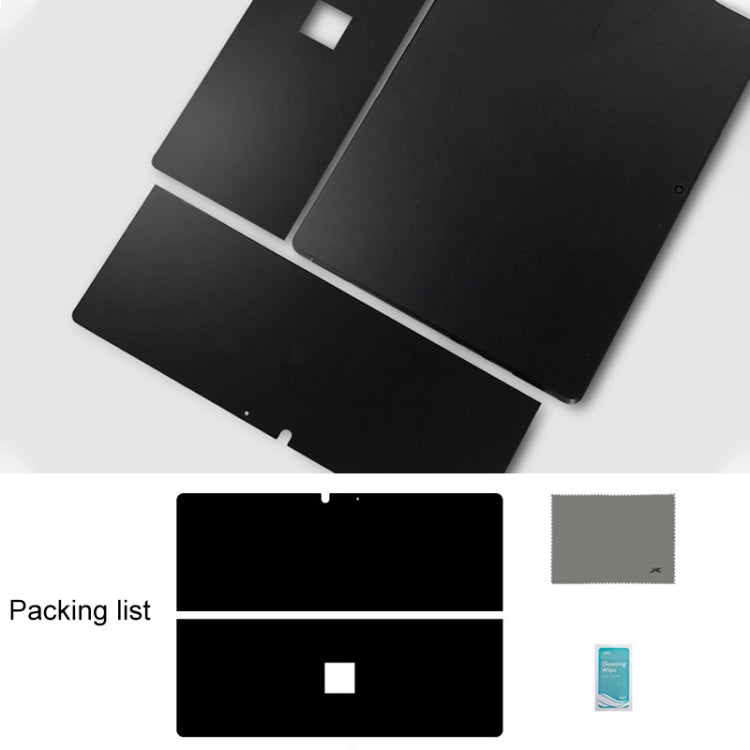 Tablet PC Shell Protective Back Film Sticker for Microsoft Surface Pro X (Black)
