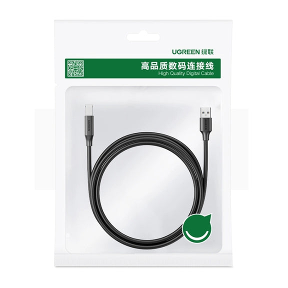 UGREEN USB 3.0 Type A Male to Type B Male Gold-plated Printer Cable Data Cable, For Canon, Epson, HP, Cable Length: 1m