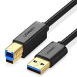 UGREEN USB 3.0 Type A Male to Type B Male Gold-plated Printer Cable Data Cable, For Canon, Epson, HP, Cable Length: 2m - USB 3.0 by UGREEN | Online Shopping South Africa | PMC TechLife | Buy Now Pay Later Mobicred