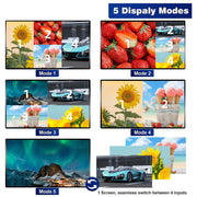 NEWKENG NK-C941 Full HD 1080P HDMI 4x1 Quad Multi-Viewer with Seamless Switch & Remote Control, UK Plug