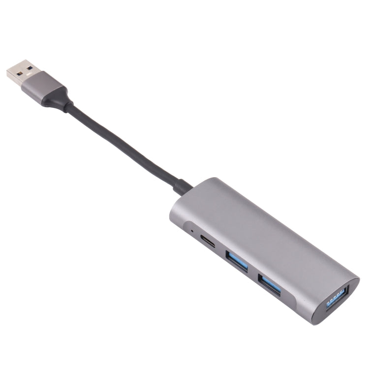 U-811 4 in 1 USB 3.0 to 3 USB 3.0 + USB-C / Type-C Ports HUB Docking Station - USB 3.0 HUB by PMC Jewellery | Online Shopping South Africa | PMC Jewellery | Buy Now Pay Later Mobicred
