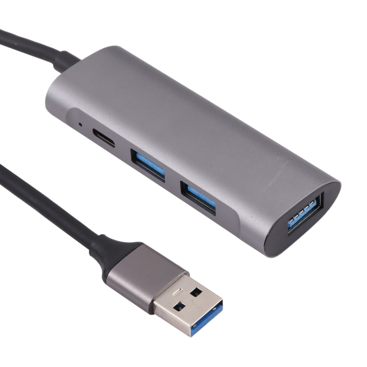 U-811 4 in 1 USB 3.0 to 3 USB 3.0 + USB-C / Type-C Ports HUB Docking Station - USB 3.0 HUB by PMC Jewellery | Online Shopping South Africa | PMC Jewellery | Buy Now Pay Later Mobicred