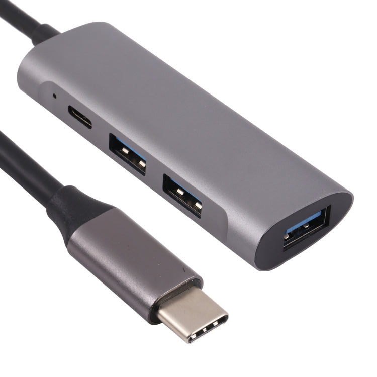 T-811 4 in 1 USB-C / Type-C to 3 USB 3.0 + USB-C / Type-C Ports HUB Docking Station - USB HUB by PMC TechLife | Online Shopping South Africa | PMC TechLife