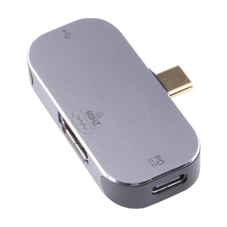 3 in 1 USB-C / Type-C Male to USB-C / Type-C Charging + USB + 4K 60Hz HDMI Female Adapter - Cable & Adapters by PMC TechLife | Online Shopping South Africa | PMC TechLife | Buy Now Pay Later Mobicred