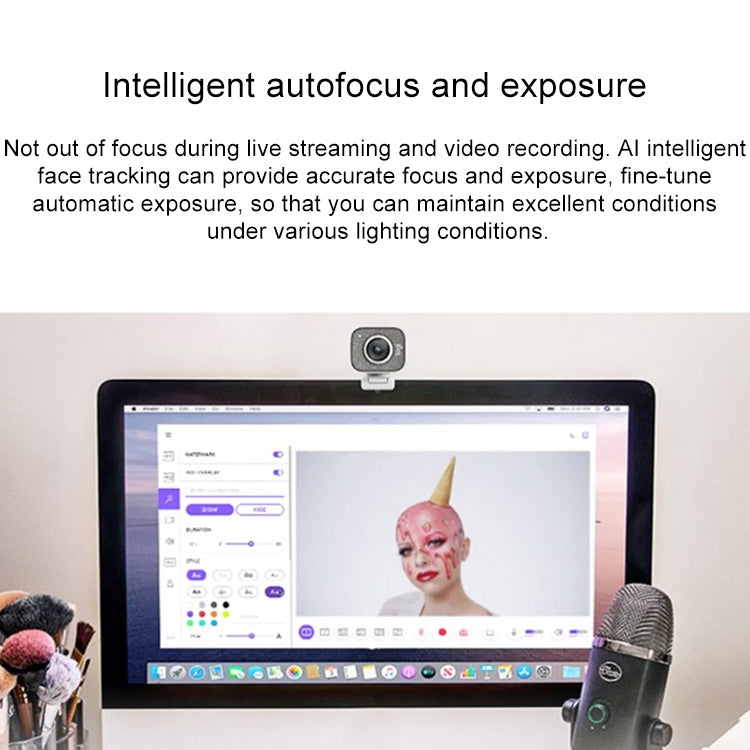 Logitech StreamCam Full HD 1080P / 60fps Auto Focus USB-C / Type-C Port Live Broadcast Gaming Webcam, Built-in Microphone (Black) - free shipping - PMC Jewellery - Order now!