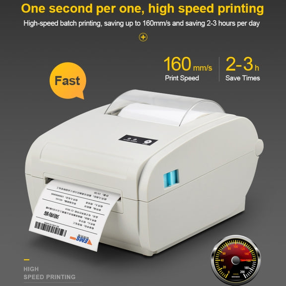 POS-9210 110mm USB POS Receipt Thermal Printer Express Delivery Barcode Label Printer, AU Plug(White)