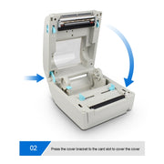POS-9210 110mm USB POS Receipt Thermal Printer Express Delivery Barcode Label Printer, AU Plug(White)