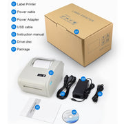 POS-9210 110mm USB POS Receipt Thermal Printer Express Delivery Barcode Label Printer, AU Plug(White)