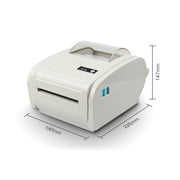 POS-9210 110mm USB +  Bluetooth POS Receipt Thermal Printer Express Delivery Barcode Label Printer, EU Plug(White)