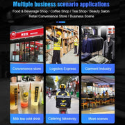 POS-6000 4G Version 1GB+8GB 58mm PDA Handheld 5.5 inch QR Code Android Smart POS Teminal Scanner Printer, US Plug