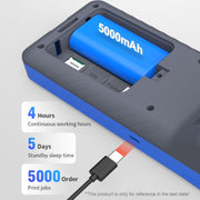 POS-6000 4G Version 1GB+8GB 58mm PDA Handheld 5.5 inch QR Code Android Smart POS Teminal Scanner Printer, EU Plug