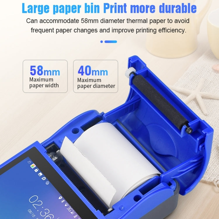 POS-6000 4G Version 1GB+8GB 58mm PDA Handheld 5.5 inch QR Code Android Smart POS Teminal Scanner Printer, US Plug - free shipping - PMC TechLife - Order now!