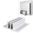 Universal Portable Aluminum Alloy Double Slot Width Adjustable Laptop Vertical Storage Stand Base(Silver) - free shipping - PMC TechLife - Order now!