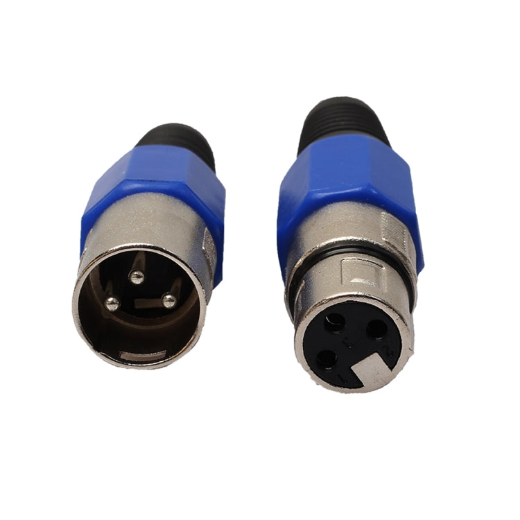 10 Pairs Metal Female Male XLR 3 Pin Jack Socket Plug Audio Connector - Microphone Audio Cable & Connector by PMC TechLife | Online Shopping South Africa | PMC TechLife | Buy Now Pay Later Mobicred