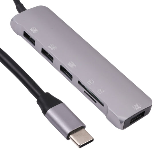 6 In 1 Multi-function Type-C / USB-C Adapter Docking Station