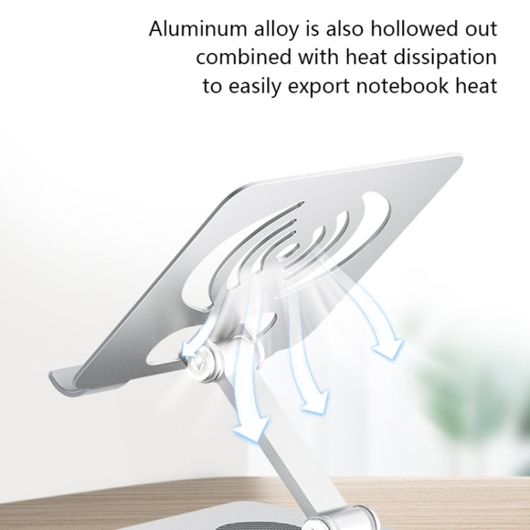 L-14 Aluminum Alloy Foldable Rotating Laptop/Tablet Stand(Green)
