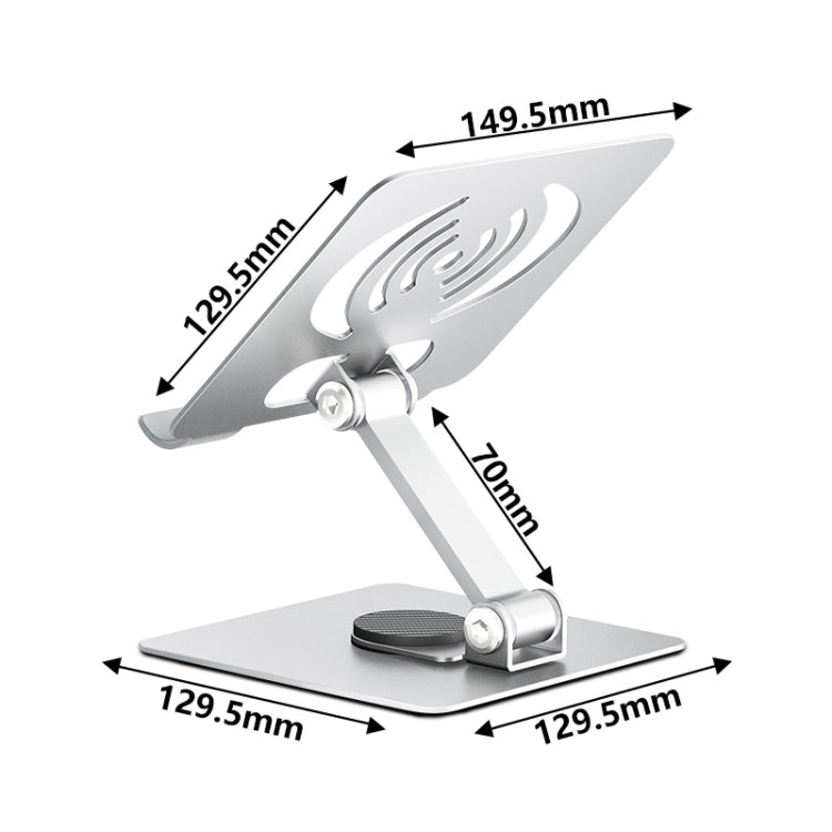 L-13 Aluminum Alloy Foldable Rotating Laptop/Tablet Stand (Grey) - Laptop Stand by PMC Jewellery | Online Shopping South Africa | PMC Jewellery | Buy Now Pay Later Mobicred