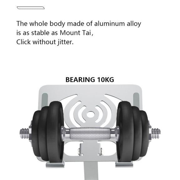 L-13 Aluminum Alloy Foldable Rotating Laptop/Tablet Stand (Silver)