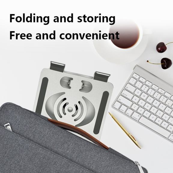 L-13 Aluminum Alloy Foldable Rotating Laptop/Tablet Stand (Grey)