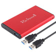 Richwell SATA R2-SATA-1TGB 1TB 2.5 inch USB3.0 Super Speed Interface Mobile Hard Disk Drive(Red) - External Hard Drives by PMC TechLife | Online Shopping South Africa | PMC TechLife | Buy Now Pay Later Mobicred
